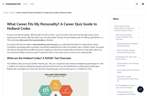 What Career Fits My Personality? A Career Quiz Guide to Holland Codes