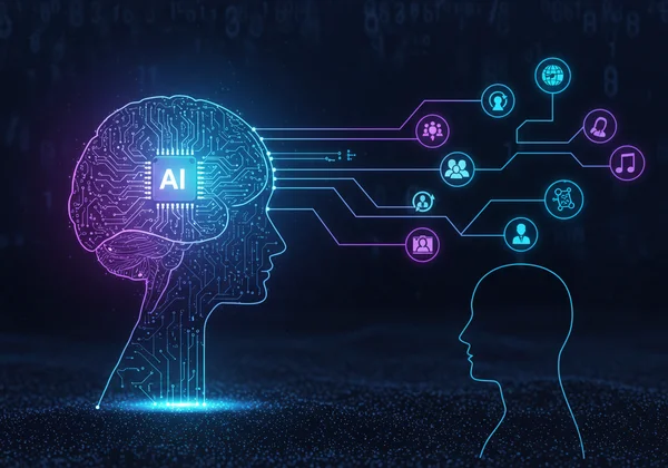 AI processing data for personalized career guidance insights