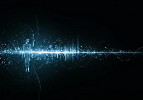 Abstract representation of psychometric data analysis