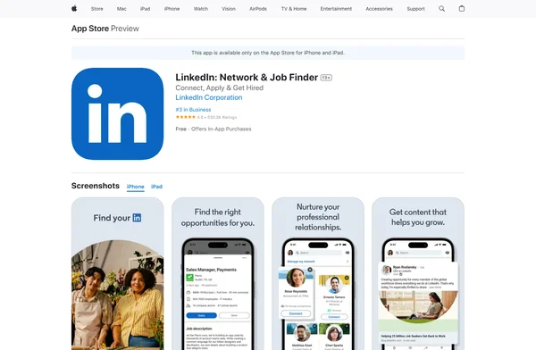 LinkedIn: Сеть и поиск работы
